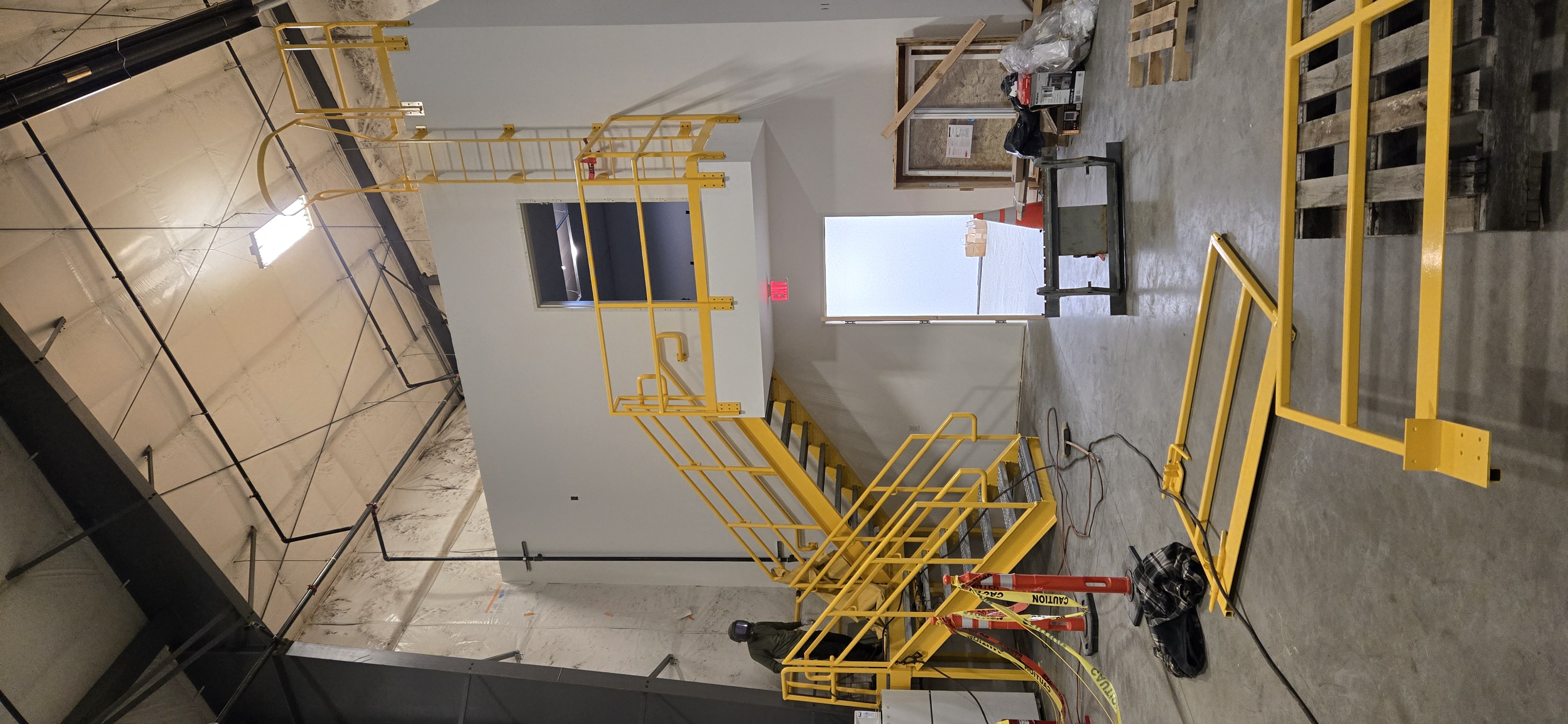 Industrial stair fabrication.